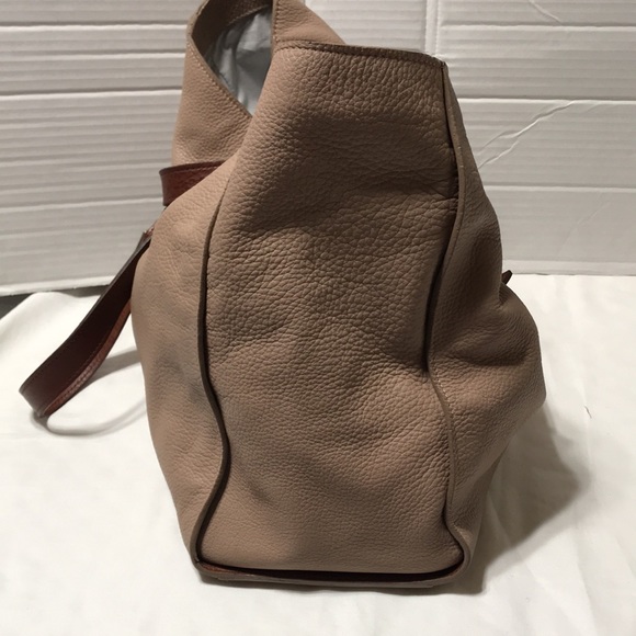 Pittards Soho Carryall leather totewith adjustable straps. Made in England. EUC - Picture 5 of 9